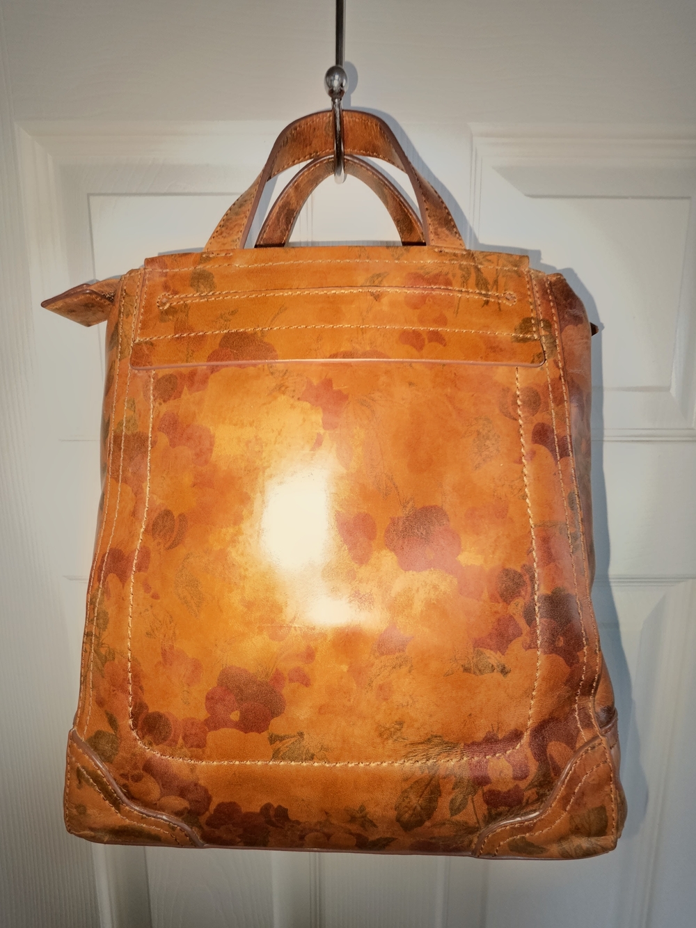 FRYE Charlie Small Tote Crossbody Leather- Tan Multi